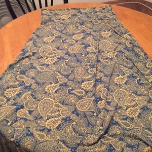 Lularoe Maxi Skirt, large, paisley print